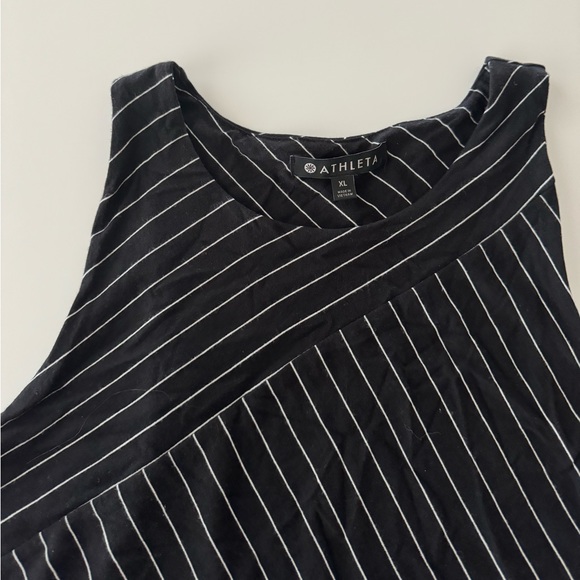 NWT ATHLETA Santorini High Neck Mix Stripe Dress - Picture 2 of 4